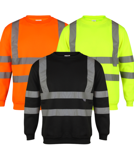 HIGH VISIBILITY CREW NECK SWEATSHIRT