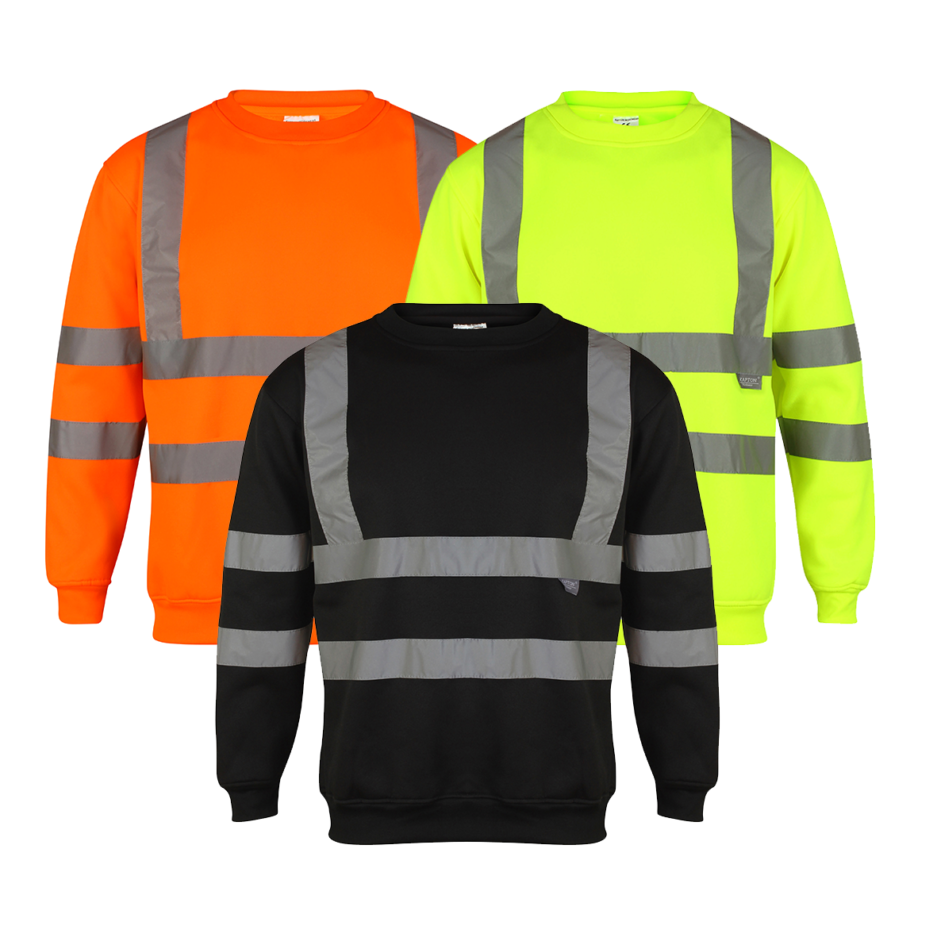 HIGH VISIBILITY CREW NECK SWEATSHIRT