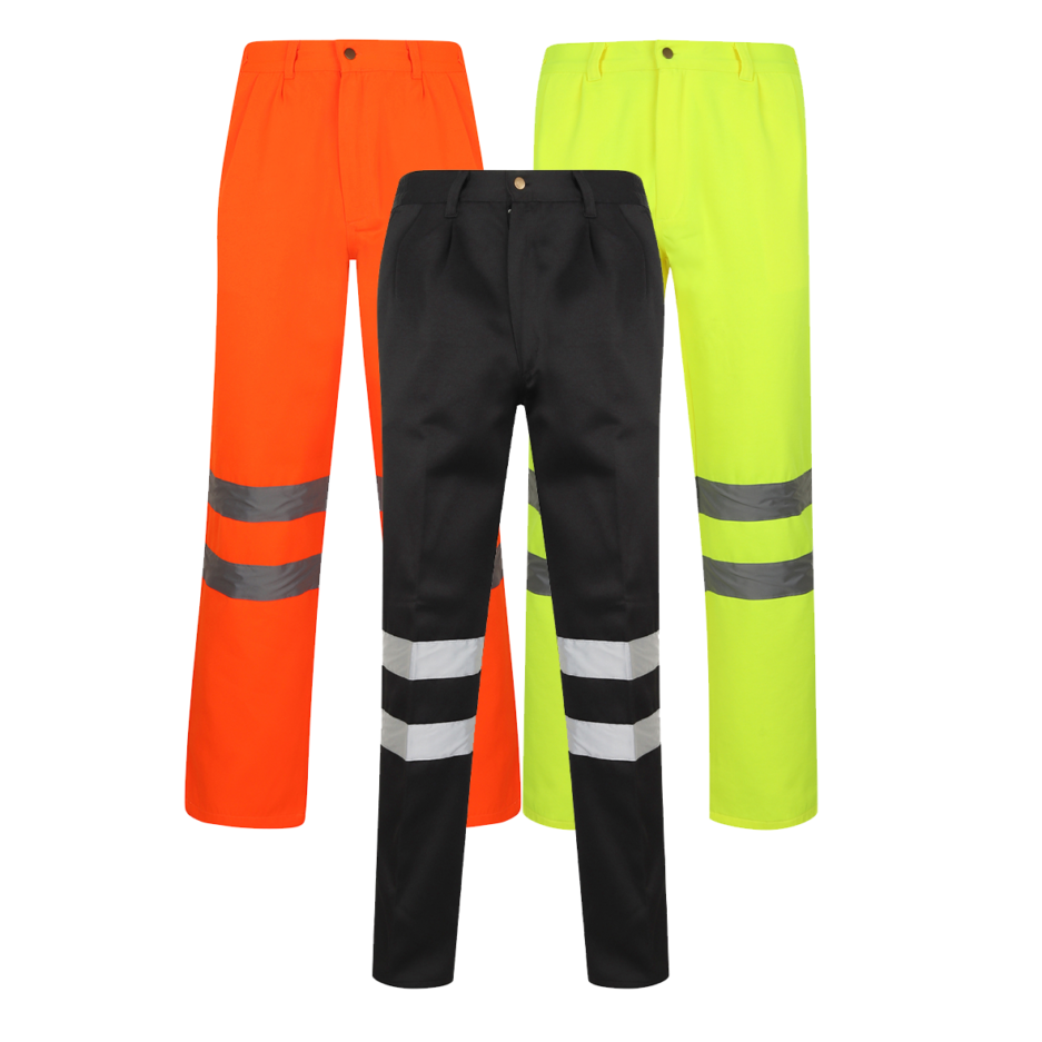 HIGH VISIBILITY POLYCOTTON WORK TROUSER