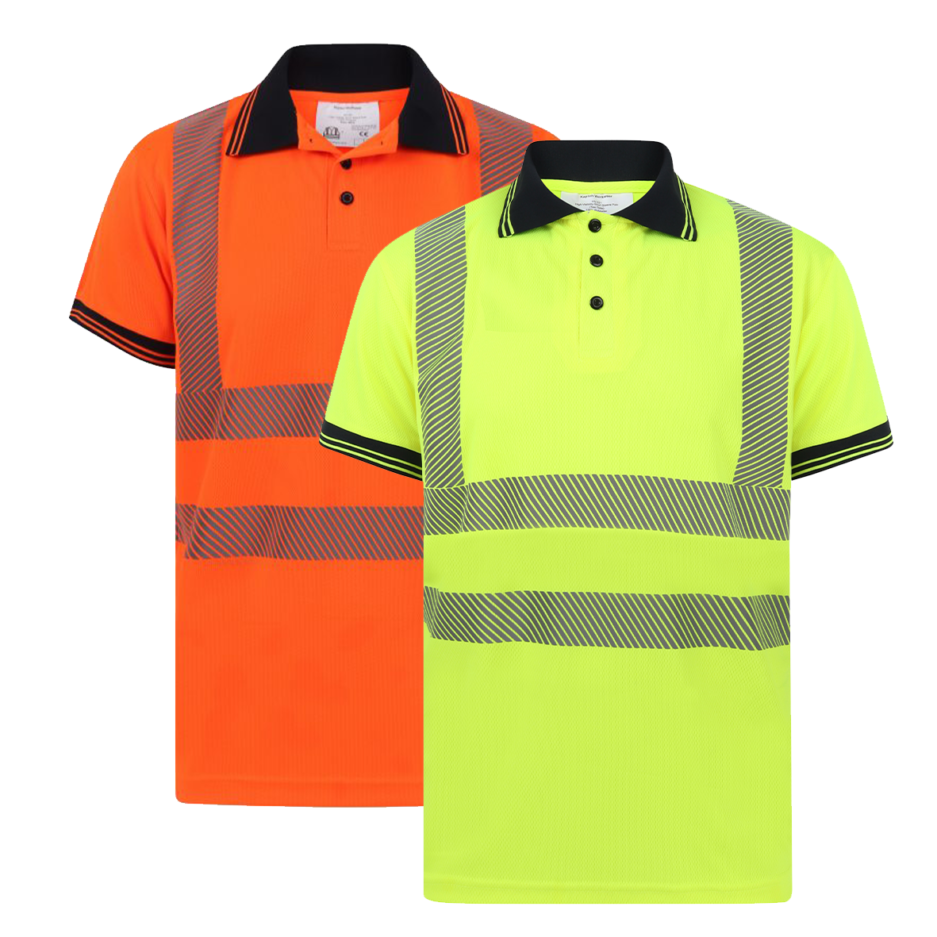 HIGH VISIBILITY SHORT SLEEVE POLO SHIRT