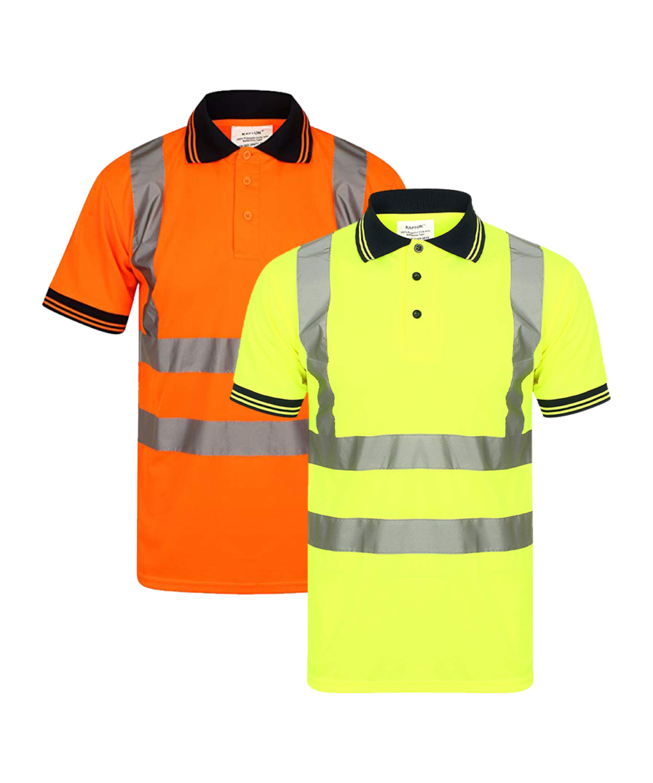 HIGH VISIBILITY SHORT SLEEVE POLO SHIRT