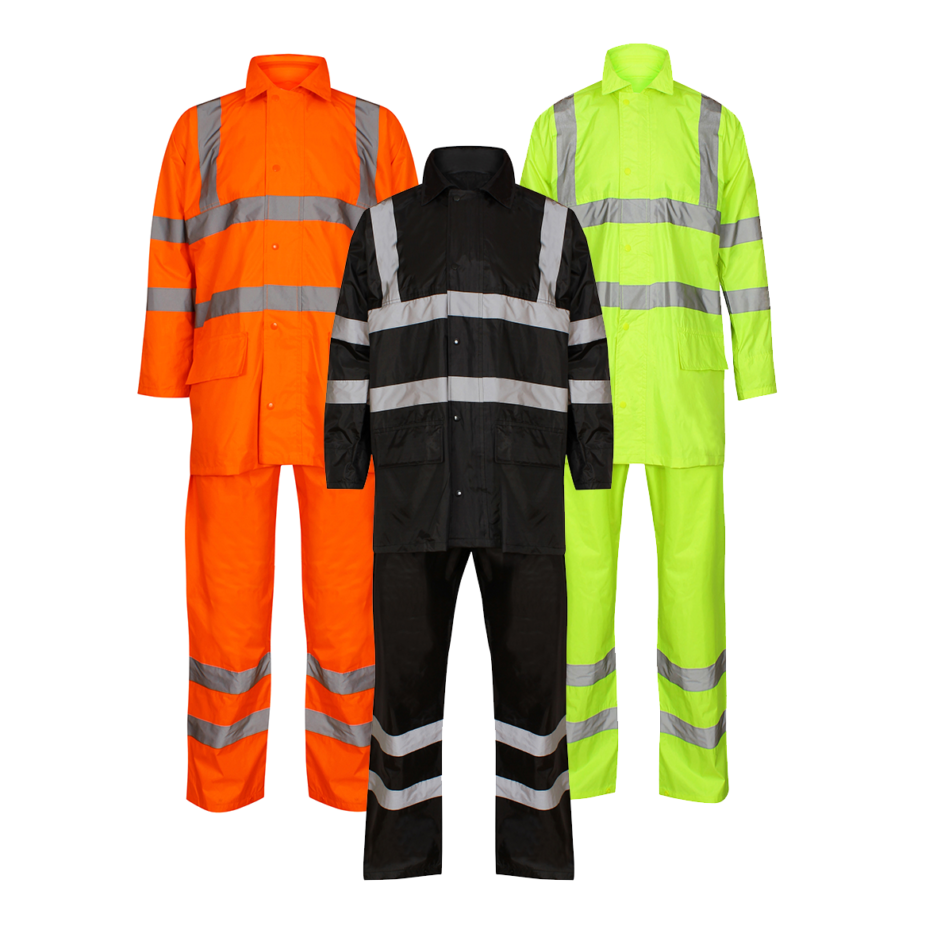 HIGH VISIBILITY STORM SHIELD PU RAIN SUIT 1