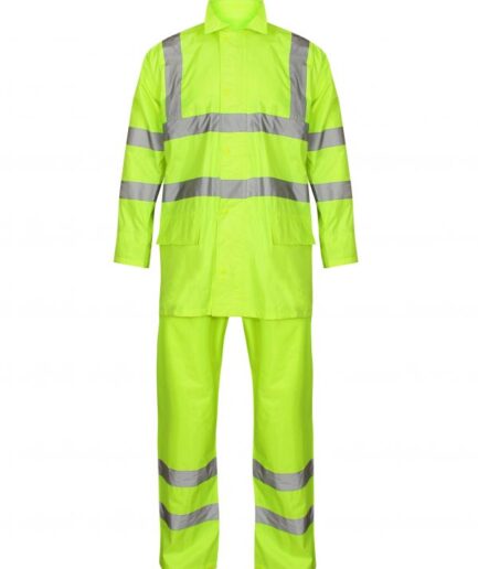 HIGH VISIBILITY STORM SHIELD PU RAIN SUIT 2