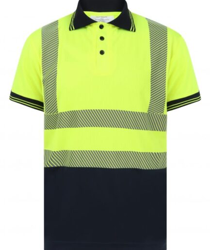 HIGH VISIBILITY TWO-TONE SHORT SLEEVE POLO SHIRT 2