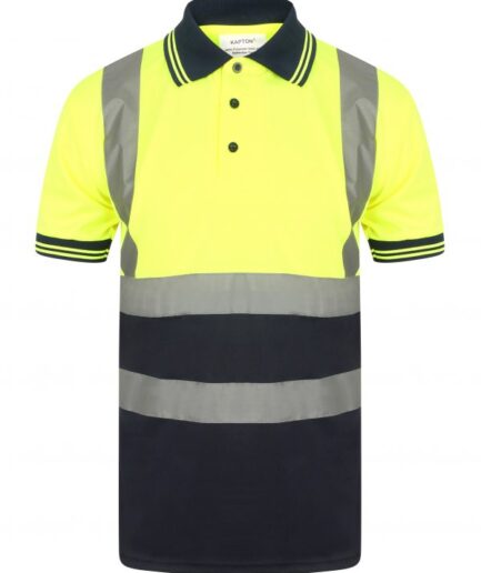 HIGH VISIBILITY TWO-TONE SHORT SLEEVE POLO SHIRT 2