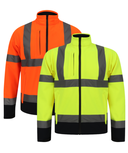 HIGH VISIBILITY TWO-TONE SOFT SHELL JACKET