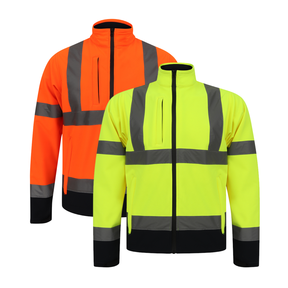 HIGH VISIBILITY TWO-TONE SOFT SHELL JACKET