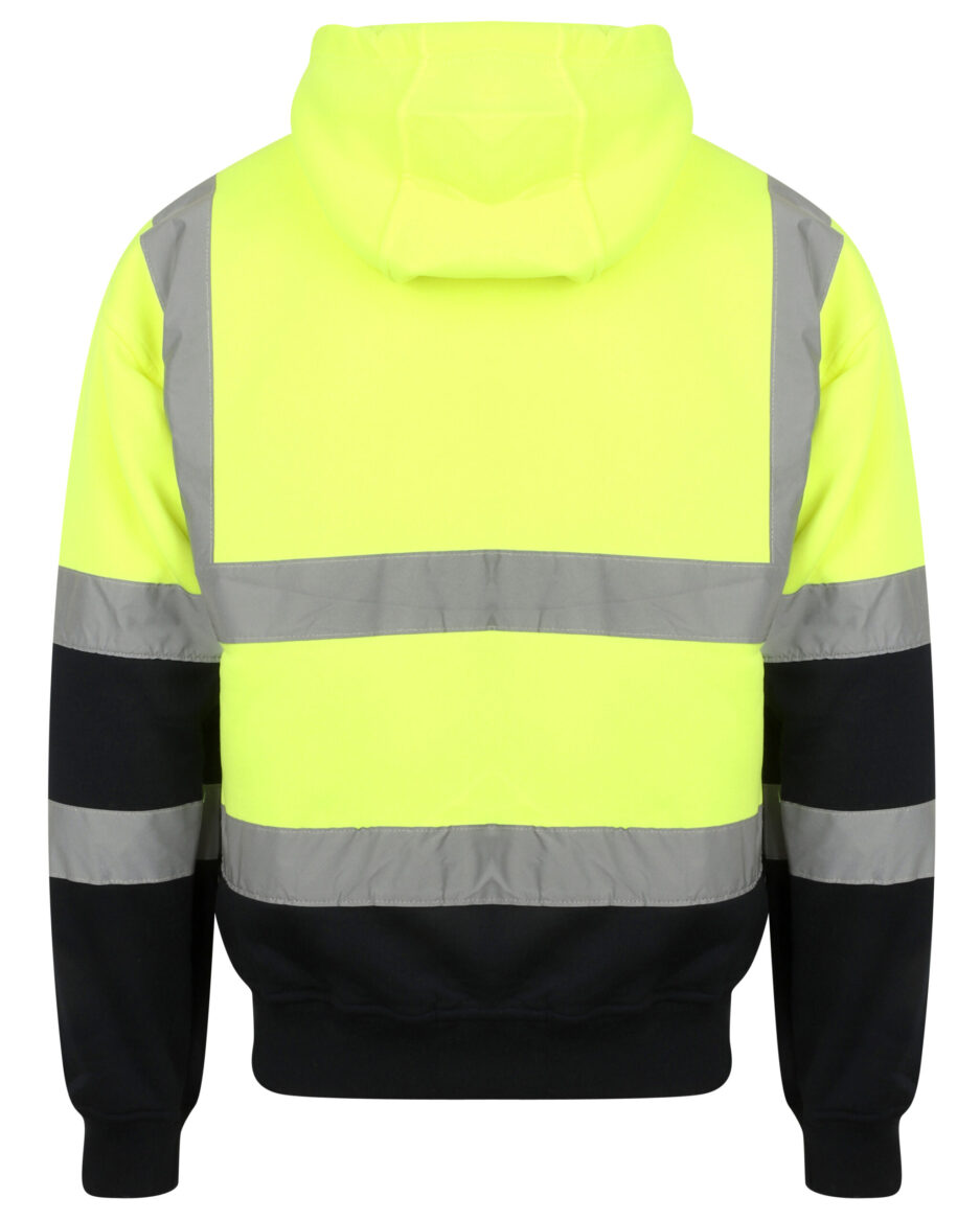 HIGH VISIBILITY TWO-TONE ZIP HOODED SWEATSHIRT 3