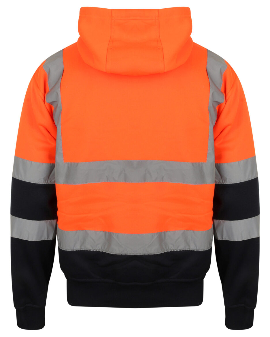 HIGH VISIBILITY TWO-TONE ZIP HOODED SWEATSHIRT 5